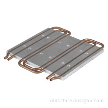 Copper tubed cold plate in refrigeration system